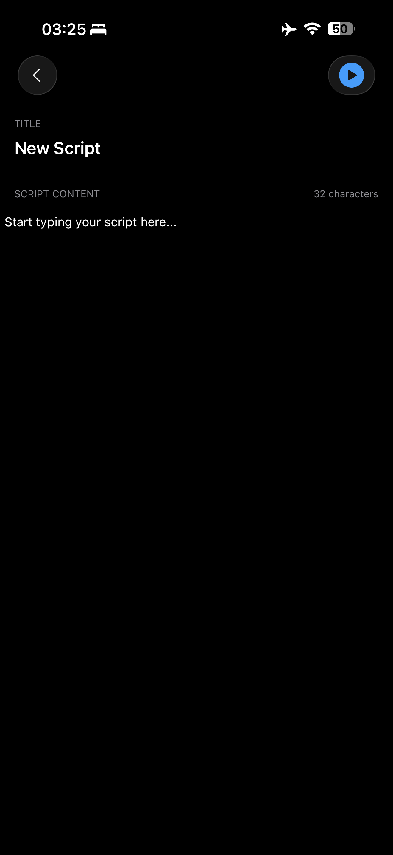 TelePrompter Mirror Mode